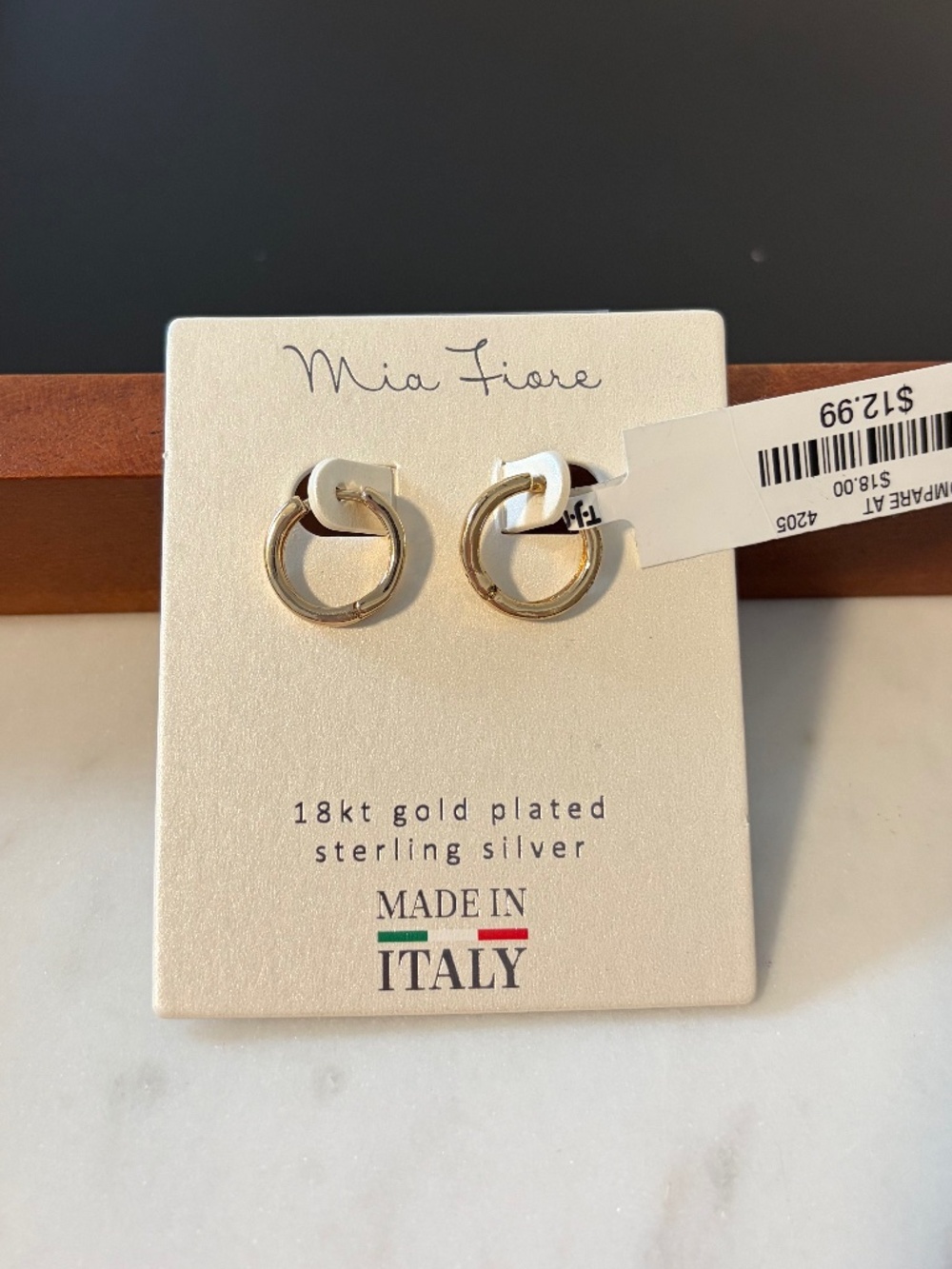 3 for $12: TJ Maxx small gold hoop earrings